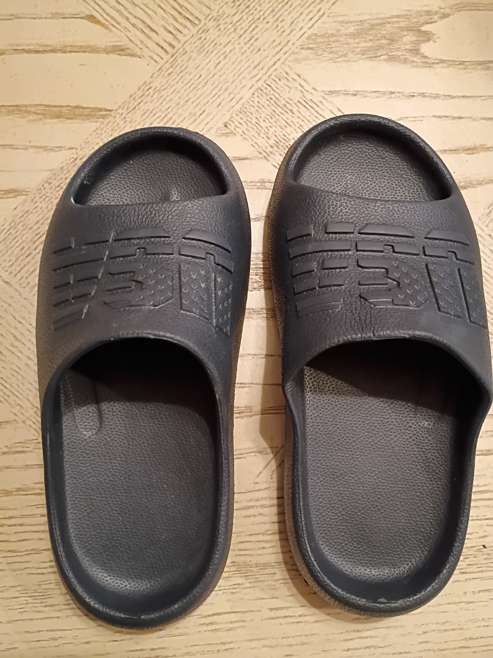 Just USA Boys Navy Blue Slide Sandals